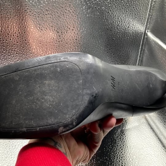 Black Mid Calf Boots - Picture 3 of 3